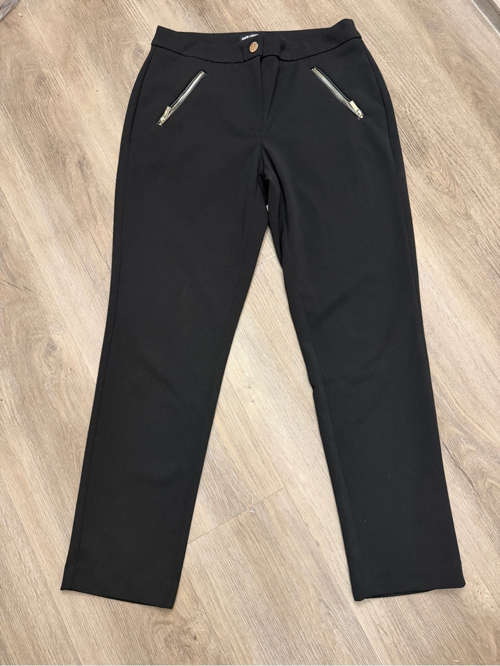 Karl Lagerfeld Black Zip Pocket Pants Women’s Size 6 0419